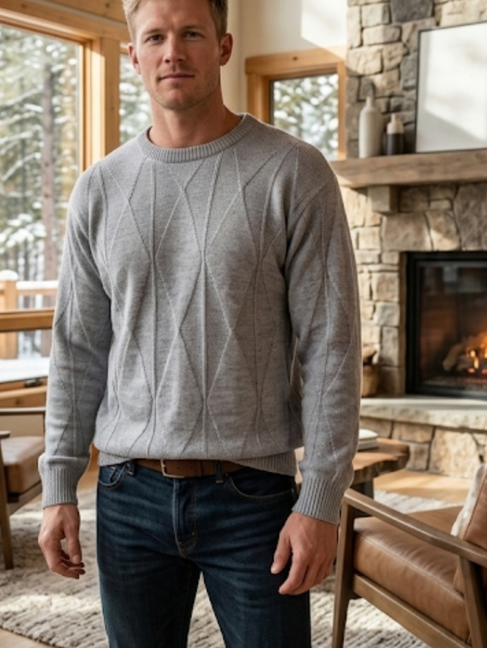 Vintage Christian Dior Crewneck Sweater Gray